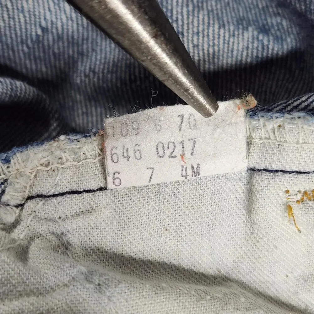 Vintage Levi's 646 Jeans Mens Fits 32x30 Orange Tab Flared Made in USA Talon Zip